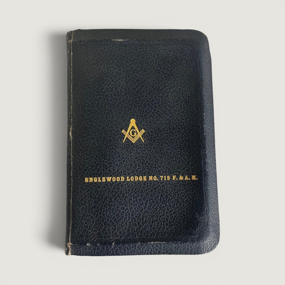 1945 Presented Oxford Masonic Bible KJV Englewood Lodge 715 Indiana Freemason